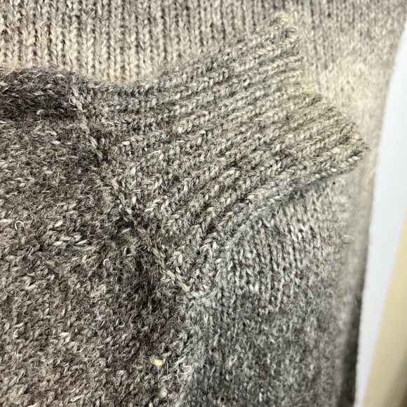 Who What Wear Oversized Knit Crew Neck Cocoon Sleeve Ombré Sweater Grays Size XS - Picture 4 of 10